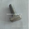 blue white zinc plated T shaped bolt with socket, customized T bolt, carbon steel T type bolt